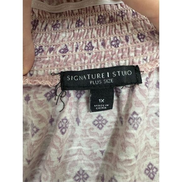 Signature Studio Plus Size Blouse Size 1X - Picture 4 of 8